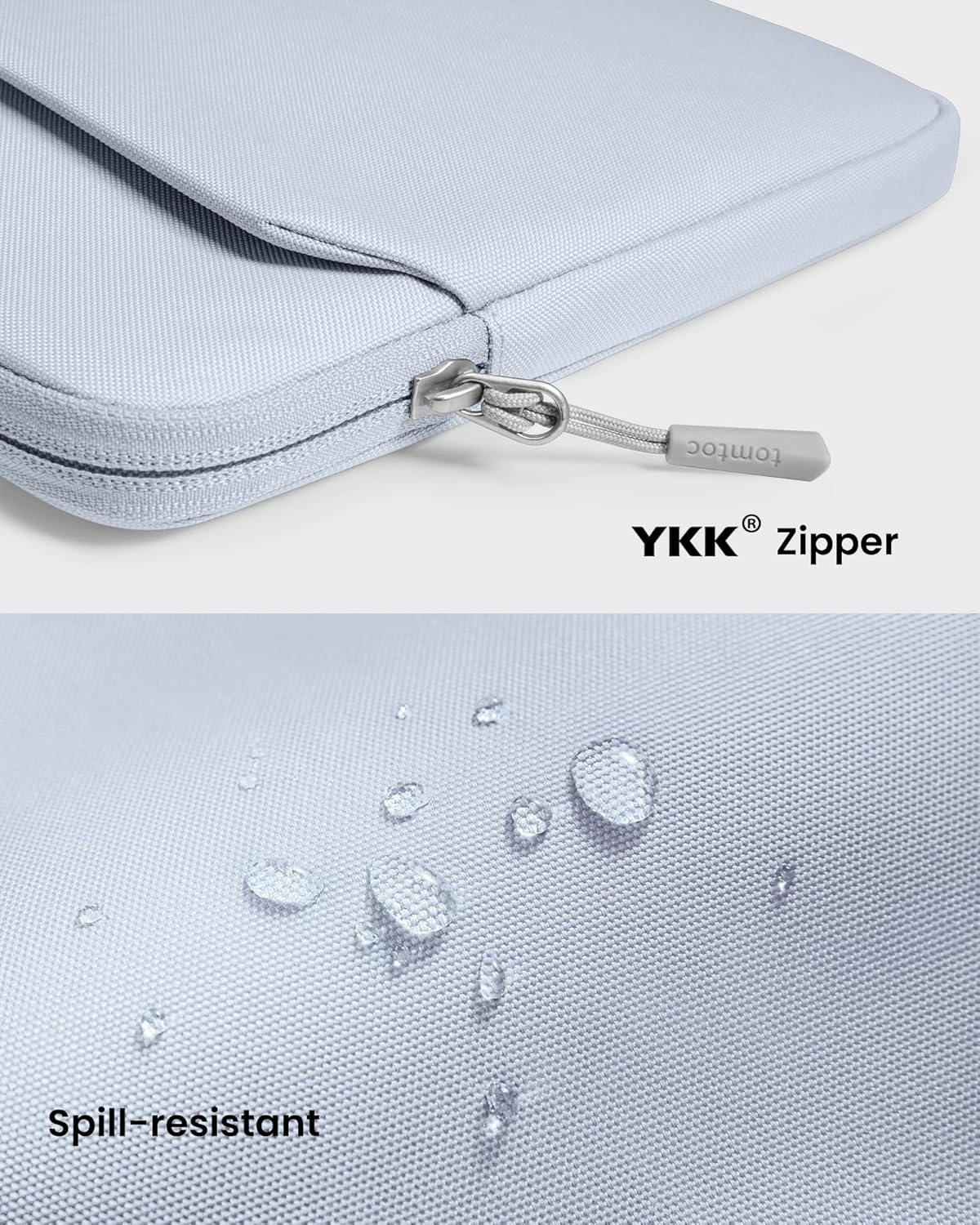 tomtoc Slim Laptop Sleeve Case for 13-inch New MacBook Air M4/A3420 M3/A3113 M2/A2681, M1/A2337 2025-2018, MacBook Pro M2/M1, Water-Resistant Protective Carrying Case with Accessories Pocket