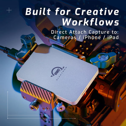 OWC Envoy Pro Elektron Portable 2TB SSD, Super Fast External SSD with up to 1250MB/s Performance, USB 3.2 Gen 2 and USB 2.0/3.0 Backwards and Universally Compatible, NVMe Powered Portable SSD