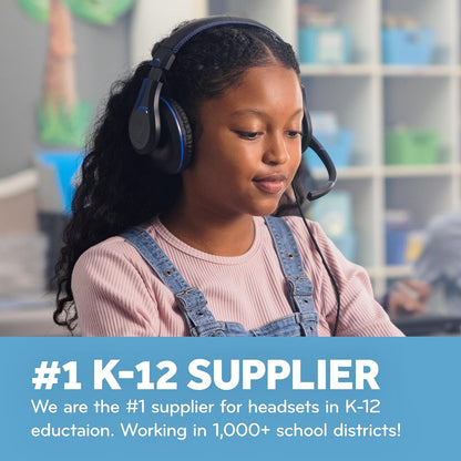 ThinkWrite Technologies / TWT Audio Duro, TW210 (2nd Gen) | Premium Over-Ear Wired Black Headset with Noise Reducing Microphone (3.5mm Jack)