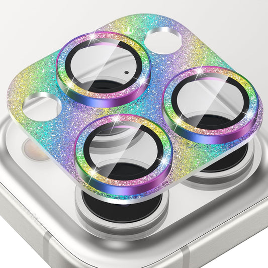 Tensea for iPhone 16 Pro/iPhone 16 Pro Max/iPhone 15 Pro/iPhone 15 Pro Max Camera Lens Protector, Metal Aluminum Alloy Tempered Glass Cover Camera Screen Protector Accessories, Case Friendly