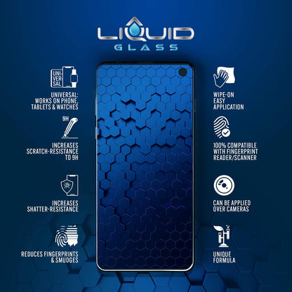 LIQUID GLASS Screen Protector With $250 Protection Coverage | Wipe On Scratch and Shatter Resistant Nano Technology for All Phones Tablets and Smart Watches - Universal Fit (New and Advanced)