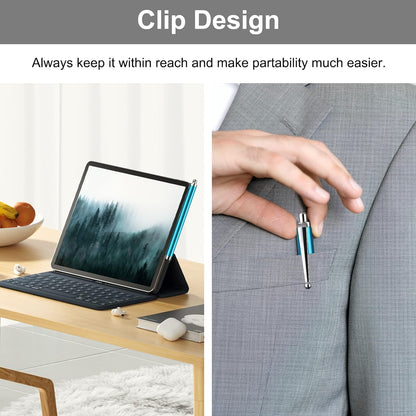 Stylus Pen [10 Pack] Universal Capacitive Touch Screen Pens for Tablets, iPad Mini, iPad Pro, iPad Air, Smartphones, Samsung Galaxy - Multiple Colors