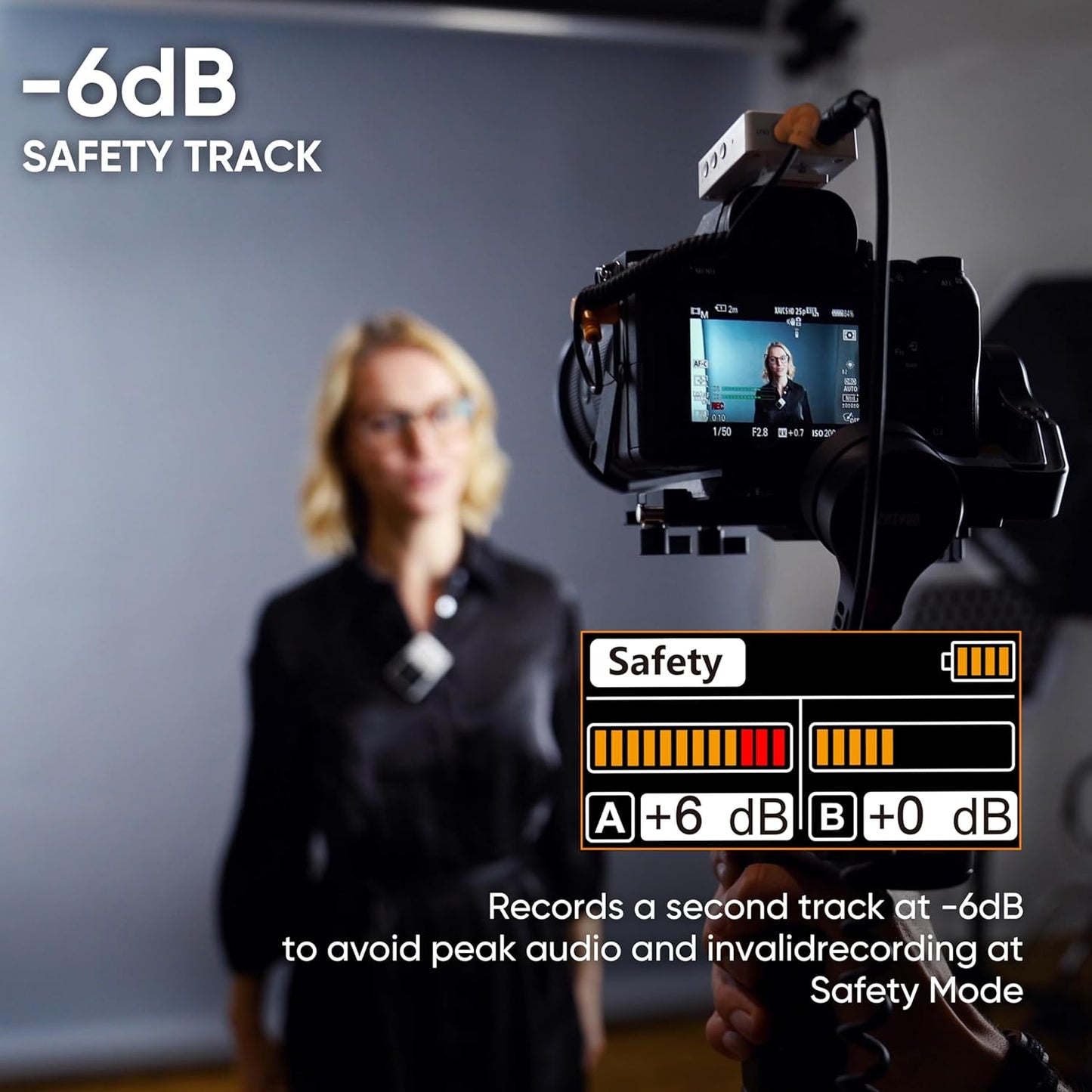 COMICA BoomX-D2 PRO Wireless Lavalier Microphone for iPhone Android Camera PC, Lapel Mic with 16GB Storage, Safety Audio Track, Noise Cancellation, Lav Mic for YouTube TikTok Video Recording