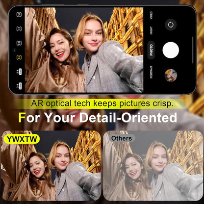 YWXTW Camera Lens Protector for Samsung Galaxy S25+ Plus Accessories [1:1 Fit & Ultra Clarity] 9H Tempered Glass Metal Individual Ring Camera Cover Screen Protector, Case Friendly (Multi-Coloured)