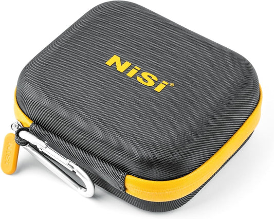 NiSi - Caddy II Circular Filter Case, Portable and Lightweight Camera Lens Pouch for 8 Filters, Fits Up to 95mm, Waterproof and Shockproof, Larger Opening Lens Bag, Caddy Case with Metal Hanging Clip