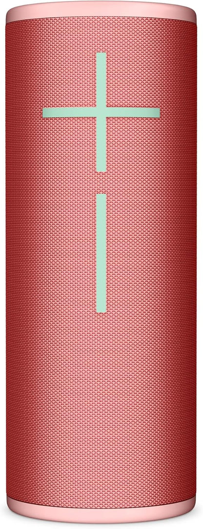Ultimate Ears MEGABOOM 4 Portable Waterproof Bluetooth Speaker, 360-Degree Sound, Thundering Bass, 147ft Range, 20-Hour Battery, Floating Speaker - Red