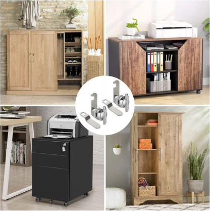 1" Thumb Operated Offset Cam Lock, 6Pcs Non-Locking Compartment Lock, RV Compartment Camper Storage Door, Vehicles, Cabinet Mailbox Drawer Replacement Cam Lock Silver