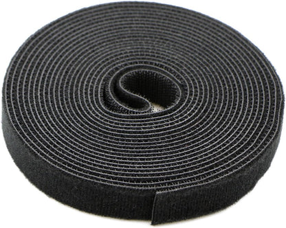 Pasow Fastening Tape Cable Tie Double Side Nylon Power Wire Management 3/4Inch 1 Roll Hook (5 Yards, Style 1)