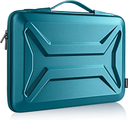 DOMISO 17 Inch Laptop Case Rugged Sleeve Waterproof Hard Shell Protective Cover Fits Most 17-17.3" Laptops/Dell XPS 17 / HP Envy 17 (Teal)