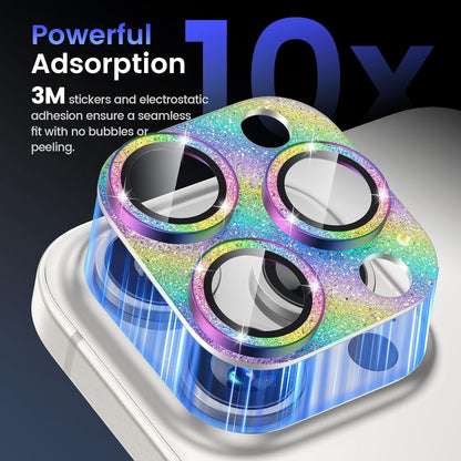 Tensea for iPhone 16 Pro/iPhone 16 Pro Max/iPhone 15 Pro/iPhone 15 Pro Max Camera Lens Protector, Metal Aluminum Alloy Tempered Glass Cover Camera Screen Protector Accessories, Case Friendly