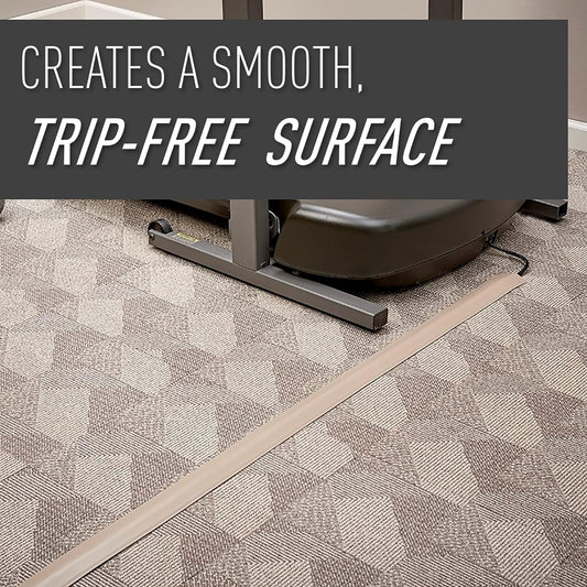 C2G Management Kit Legrand Wiremold CDI-5 Corduct 5 Foot Cover for Floors, Holds 1 Cord or Cable, Ivory (1 Pack), 5 Feet