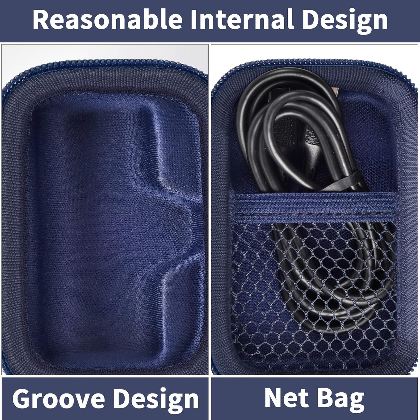 Portable Charger Power Bank Case for Swyop/for Feob/for Charmast/for JEJILL/for LanLuk/for VEGER/for iWALK/for Taegila/for Kuulaa and More Small Charging Battery Pack - Bag Only (Blue)