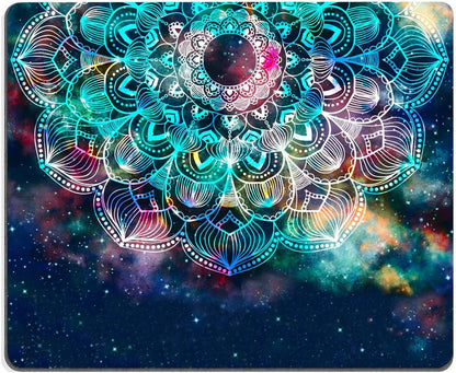 Redragon Galaxy Mandala Gaming Mouse Mat, Square Waterproof Rubber Base Mouse Pad for Office, Home, Laptop & Travel, 9.5"x7.9"x0.12"