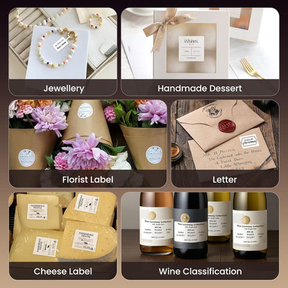 CLABEL Label Maker Machine with Tape: 221B Inkless Label Printer 2 Inch Portable Bluetooth Handheld Sticker Barcode Thermal Printer Compatible with Phone & PC for Small Business Retail School Office