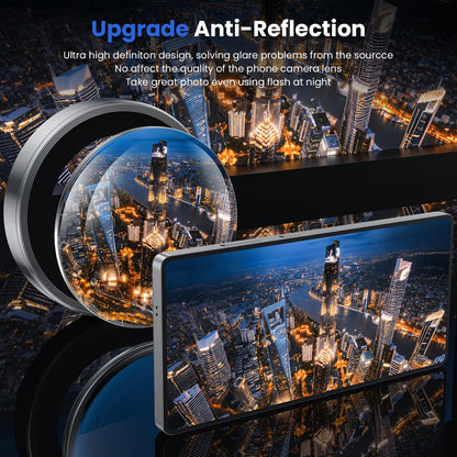 WSKEN for Samsung Galaxy S25 Ultra Camera Lens Protector - Ultra Thin Case Friendly, 9H Shatterproof Tempered Glass with Aluminum Metal Circle Camera Screen Protector Cover Accessories, Silver