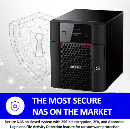 BUFFALO TeraStation 3430DN 4-Bay 4TB (2x2TB) Desktop Small-Med Business NAS w/Hard Drives Included