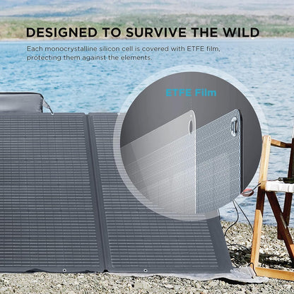 EF ECOFLOW Solar Generator 120V/3.6kWh DELTA Pro with 4x400W Portable Solar Panel, 23% High-Efficiency, 5 AC Outlets, 3600W Portable Power Station for Home Use Emergency Blackout Camping RV