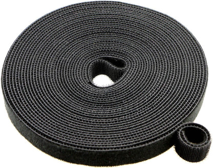 Pasow fastening tape Cable Tie Double Side Nylon Power Wire Management 3/4Inch 1 Roll Hook (10 Yards, Style 1)