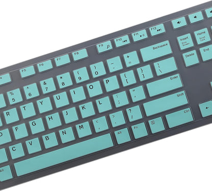 Keyboard Cover Skin for Dell KM636 KB216 KB216t KB216d KB216p Wired & Wireless Keyboard, Dell Optiplex 5250 3050 3240 5460 7450 7050, Dell Inspiron Desktop 24" 27" 5400 5490 7700 7790 3475 3670 3477