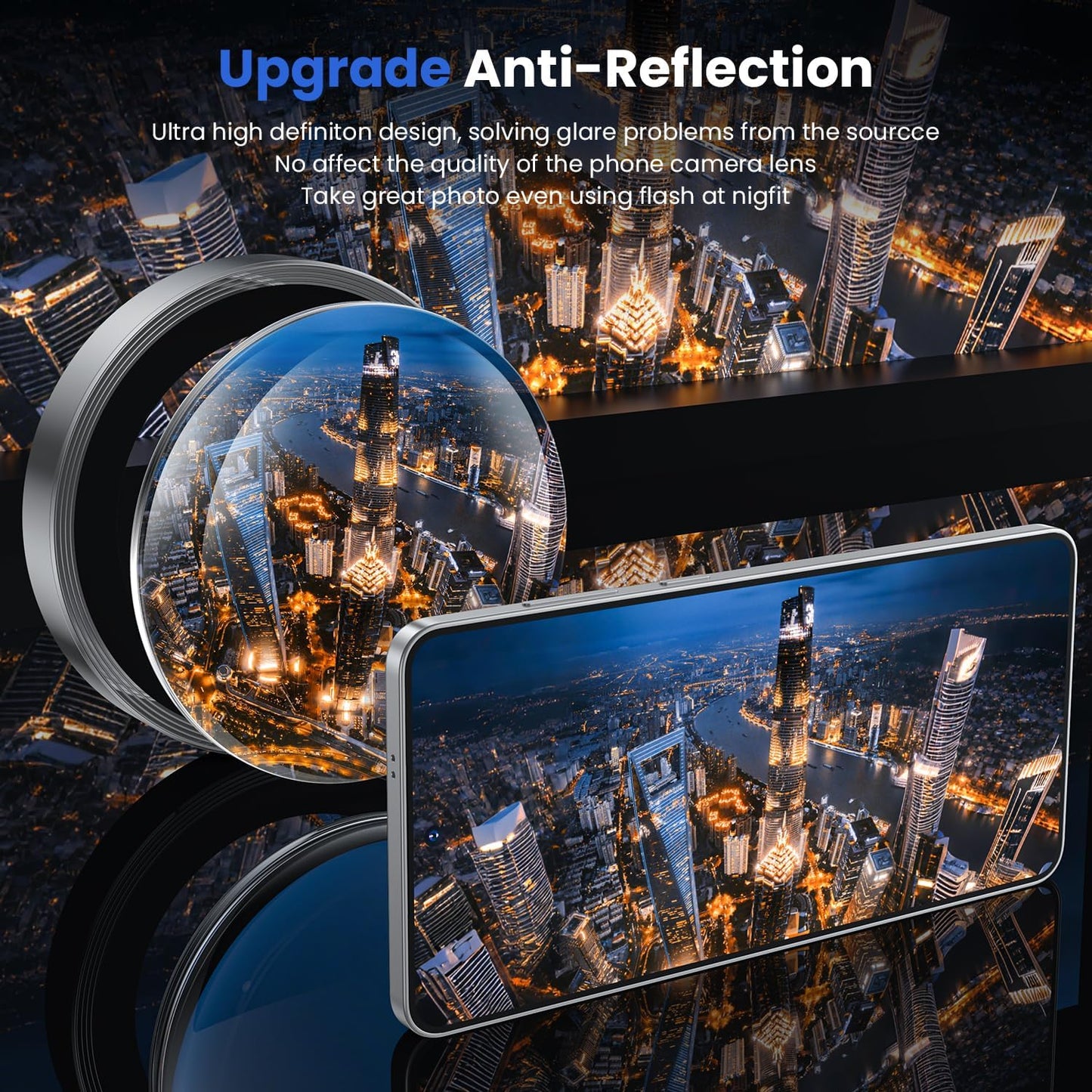 WSKEN for Samsung Galaxy S25 Edge Camera Lens Protector - Edge Thin Case Friendly, 9H Shatterproof Tempered Glass with Aluminum Metal Circle Camera Screen Protector Cover Accessories, Silver