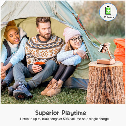 TechGlow Gifts for Men Women Foldable Cellphone Stand with Bluetooth Speaker and Power Bank Birthday Gift Idea for Mom Dad Cool Gadget Tech Gifts-Rose Gold