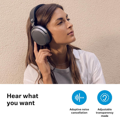 Sennheiser MOMENTUM 4 Headphones - Bluetooth Headset for Crystal-Clear Calls, Adaptive Noise Cancellation, 60h Battery Life, Lightweight, Graphite