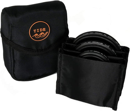 Tide Optics Filter Pouch | Holds 5 Filters Up to 86mm | Durable Protective Case Bag for Photography Camera Filters | Water & Dust Resistant…