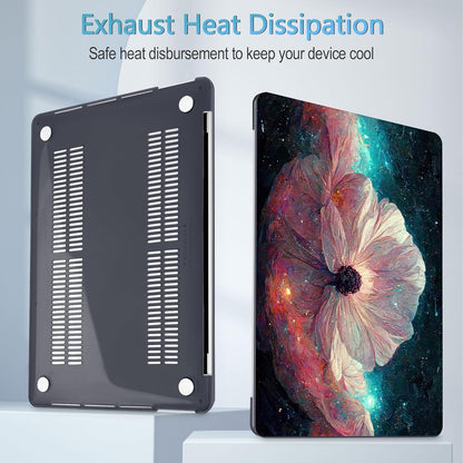 Mektron for MacBook Pro 13-inch Case 2022 2021 2020 Release A2338 M2 M1 A2289 A2251, Printed Plastic Hard Shell Cover for New MacBook Pro 13.3-inch Touch Bar Fits Touch ID，Galaxy Flower