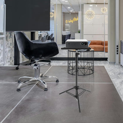 MAGICLULU Projector Stand Tripod 44.88 Inch Height Adjustable Tripod Stand Portable Projector Table with Tray for Office Home Movie Equiqment (Tray Size 7.09 x 9.84Inch)