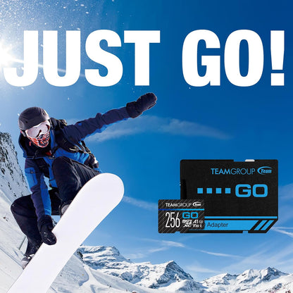 TEAMGROUP GO Card 128GB x 5 PACK Micro SDXC UHS-I U3 V30 4K for GoPro & Drone & Action Cameras High Speed Flash Memory Card with Adapter for Outdoor Sports, 4K Shooting, Nintendo-Switch TGUSDX128GU363