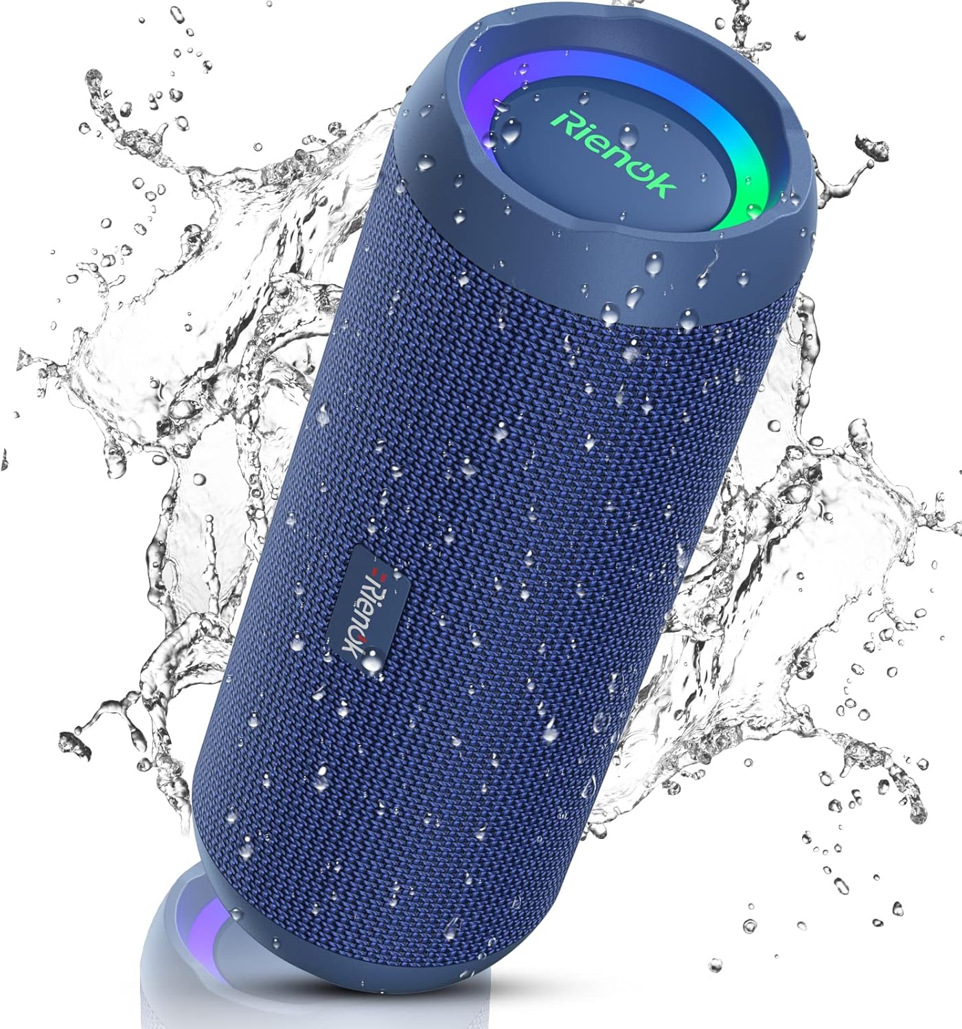 RIENOK Portable Bluetooth Speaker 30W Dual Pairing True Wireless Stereo HD Sound IPX7 Waterproof Outdoor Sport Shower Wireless Speaker Bluetooth 5.3 for Home Party