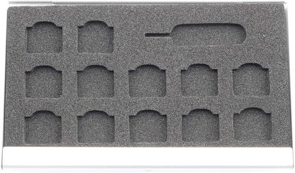 TAODAN Nano SIM Card Holder with Eject Pin,SIM Card Adapters Aluminum Alloy Storage Case Silver