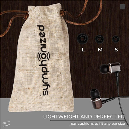 Symphonized Wired Earbuds with Microphone – 90% Noise Cancelling Ear Buds with Mic, in Ear Headphones Wire for Computer & Phone, Earphones 3.5 mm Jack