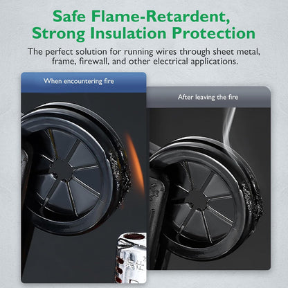 Rubber Grommets for Wiring, 7/8 Inch Drill Hole 11/16 Inch ID, Firewall Grommets Automotive Cable Cords Hoses Protection, Double-Sided Rubber Plugs for Round Holes, 22 Pcs, 18x22 mm