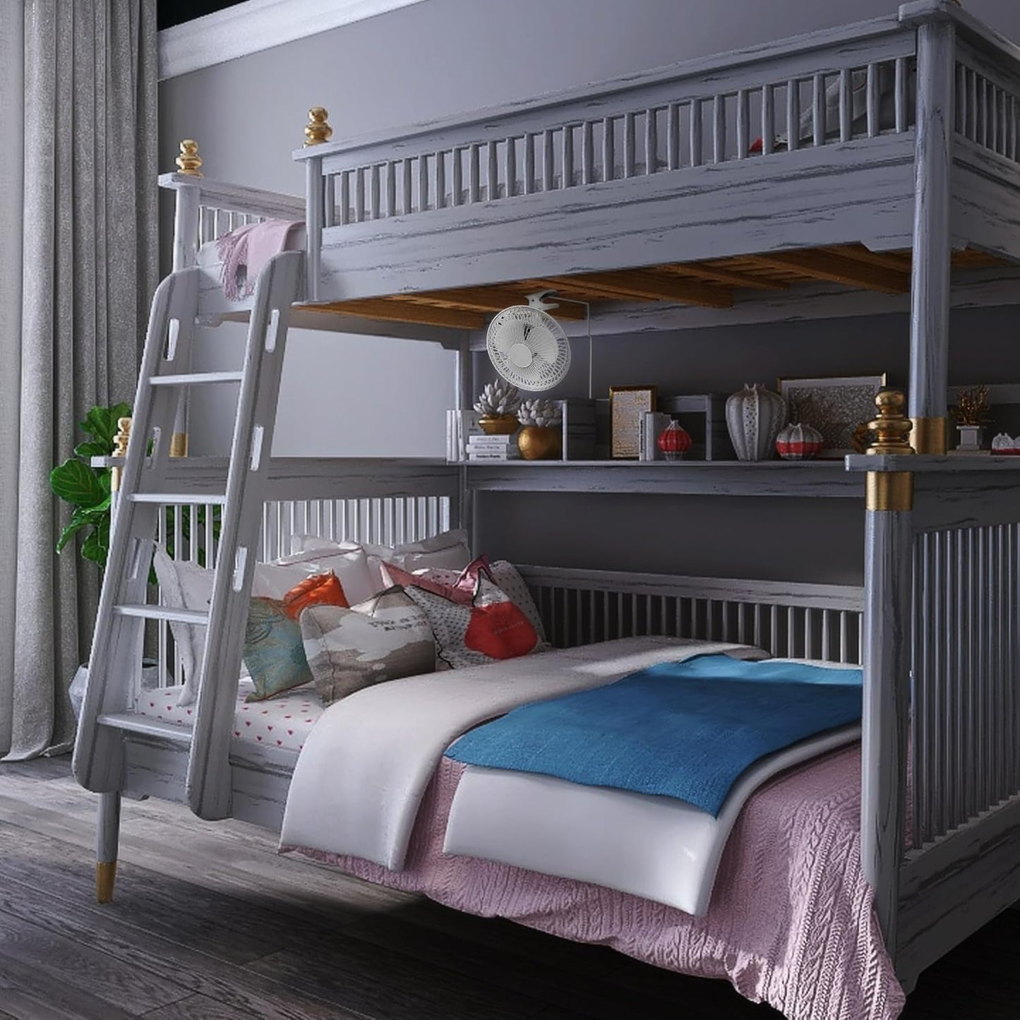 JOEY'Z 2 Pack - 6 INCH - 2 Speed - Adjustable Tilt, Whisper Quiet Operation Clip-On-Fan - Black