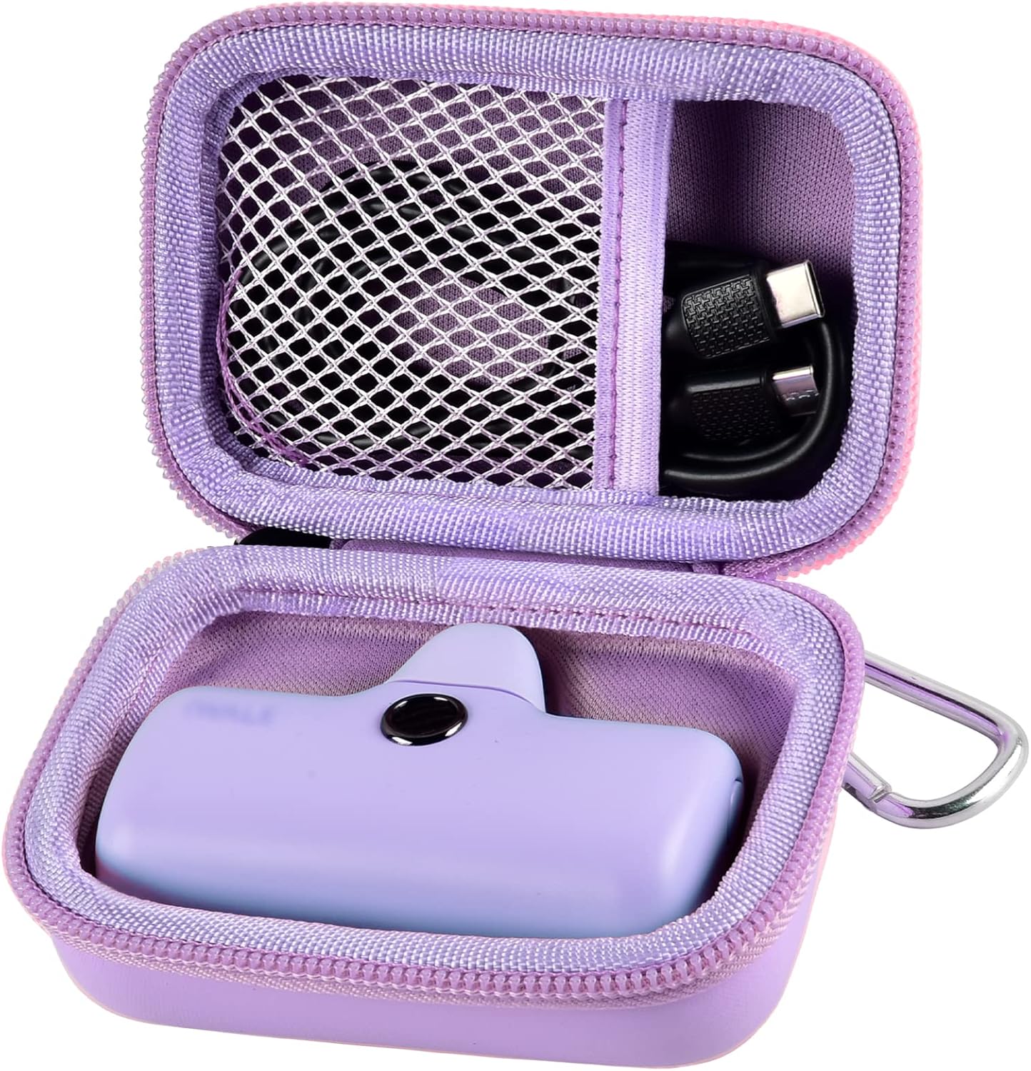 Portable Charger Power Bank Case for Swyop/for Feob/for Charmast/for JEJILL/for LanLuk/for VEGER/for iWALK/for Taegila/for Kuulaa and More Small Charging Battery Pack - Bag Only (Purple)