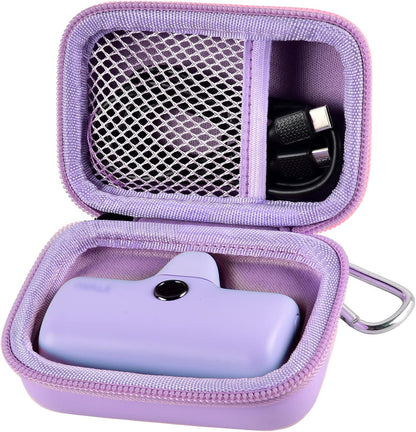 Portable Charger Power Bank Case for Swyop/for Feob/for Charmast/for JEJILL/for LanLuk/for VEGER/for iWALK/for Taegila/for Kuulaa and More Small Charging Battery Pack - Bag Only (Purple)
