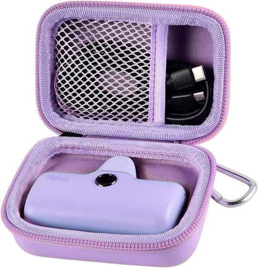 Portable Charger Power Bank Case for Swyop/for Feob/for Charmast/for JEJILL/for LanLuk/for VEGER/for iWALK/for Taegila/for Kuulaa and More Small Charging Battery Pack - Bag Only (Purple)