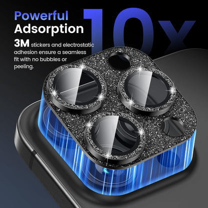 Tensea for iPhone 16 Pro/iPhone 16 Pro Max/iPhone 15 Pro/iPhone 15 Pro Max Camera Lens Protector, Metal Aluminum Alloy Tempered Glass Cover Camera Screen Protector Accessories, Case Friendly