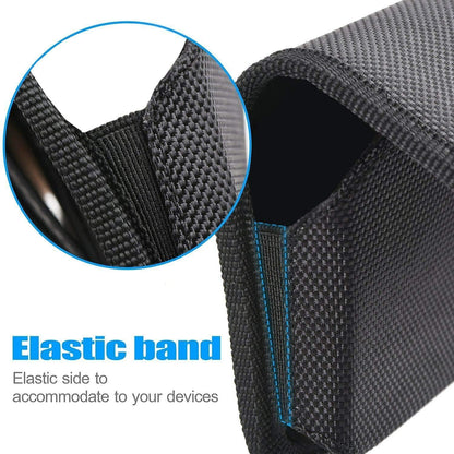 AH Men Phone Belt Holder Pouch Cell Phone case Nylon Phone Holster with Belt Loop Belt Clip for iPhone16 Plus 16 Pro Max 15 Plus, S24 S25 Ultra Clip Pouch fits Otterbox/Thick Case (X-Large)