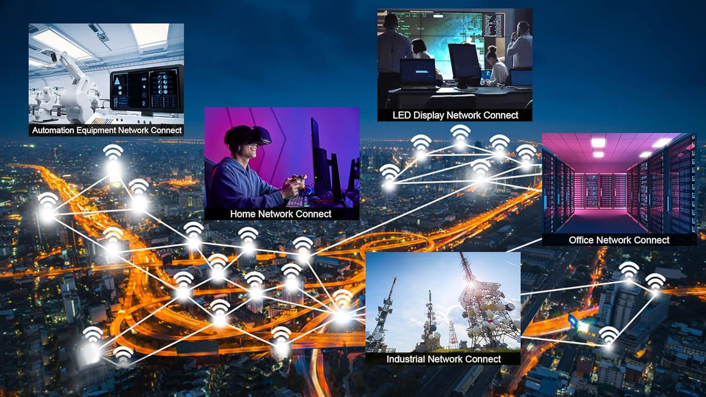 RJ45 Connector, Waterproof Metal Ethernet Cable Connector, Aviation Dual Port Circular Connector, Signal Panel Cat3e/5e 8P8C Connector for Home Network, Industrial Network, Stage Signal Connection