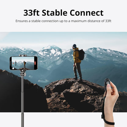 ATUMTEK Camera Remote Shutter for iPhone and Android Smartphones (2 Pack), Wireless Phone Remote Control Selfie Button for Photos and Videos (Bluetooth 5.2), Wrist Strap Included, Black Stylish