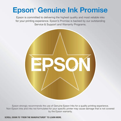 Epson EcoTank Pro ET-5850 Wireless Color All-in-One Supertank Printer, White & T522 EcoTank Ink Ultra-high Capacity Bottle Color Combo Pack (T522520-S)