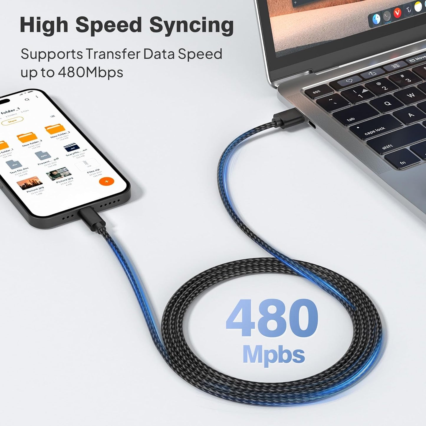 Elebase for Airpods 4 USB C Charger Cable 3 Pack 1.5/3.3/6.6FT,Type C Charging Cord for Apple Airpods 4th Generation,AirPods Pro 2 2023,Airpods Max 2 2024,iPhone 16 Pro Max Plus 15