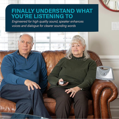 Wireless TV Speakers for Hard of Hearing - Portable, Powerful, and Convenient