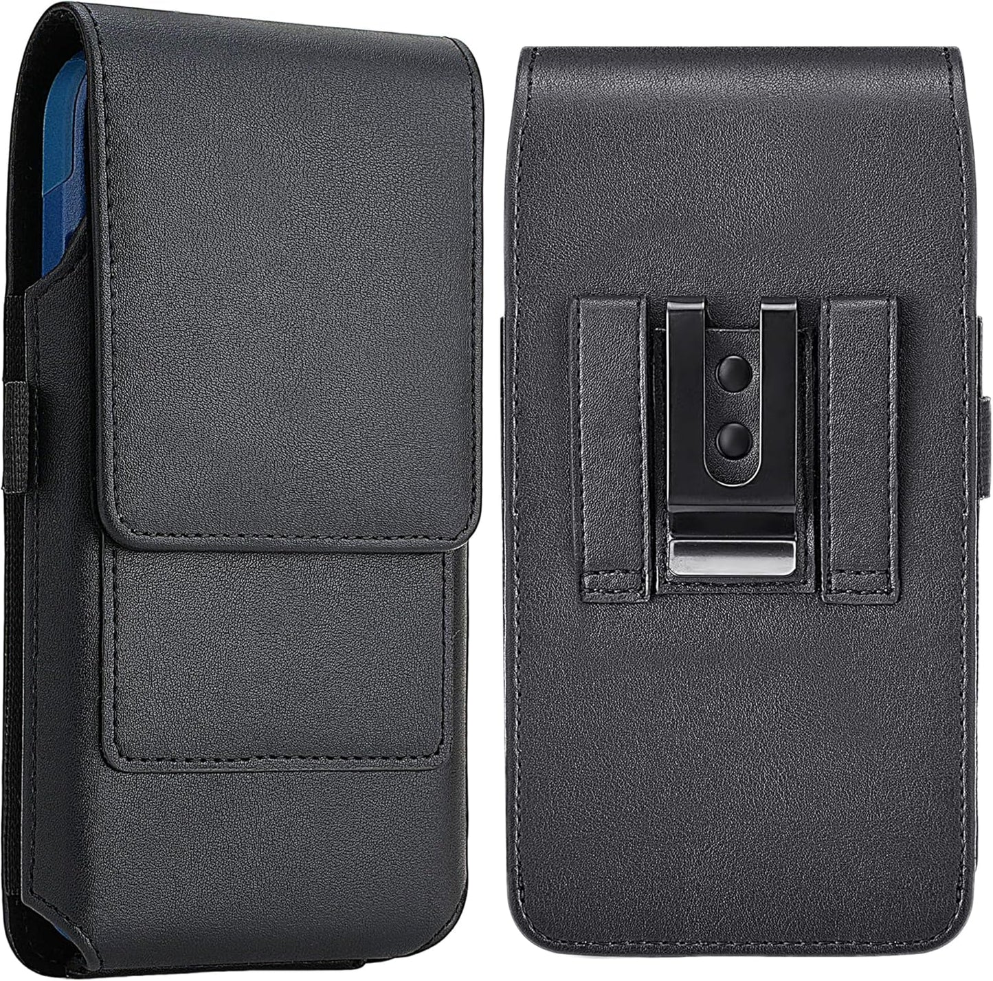 Mopaclle Cell Phone Holster with Belt Clip and Loop,Phone Belt Holder Compatible iPhone 17 Pro Max/Air,iPhone 16 Pro Max, 15, 14 Pro Max, Galaxy S25 Plus, S24 Plus, S23 Plus – Fits with Case On