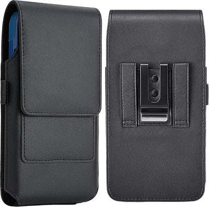 Mopaclle Cell Phone Holster with Belt Clip and Loop,Phone Belt Holder Compatible iPhone 17 Pro Max/Air,iPhone 16 Pro Max, 15, 14 Pro Max, Galaxy S25 Plus, S24 Plus, S23 Plus – Fits with Case On