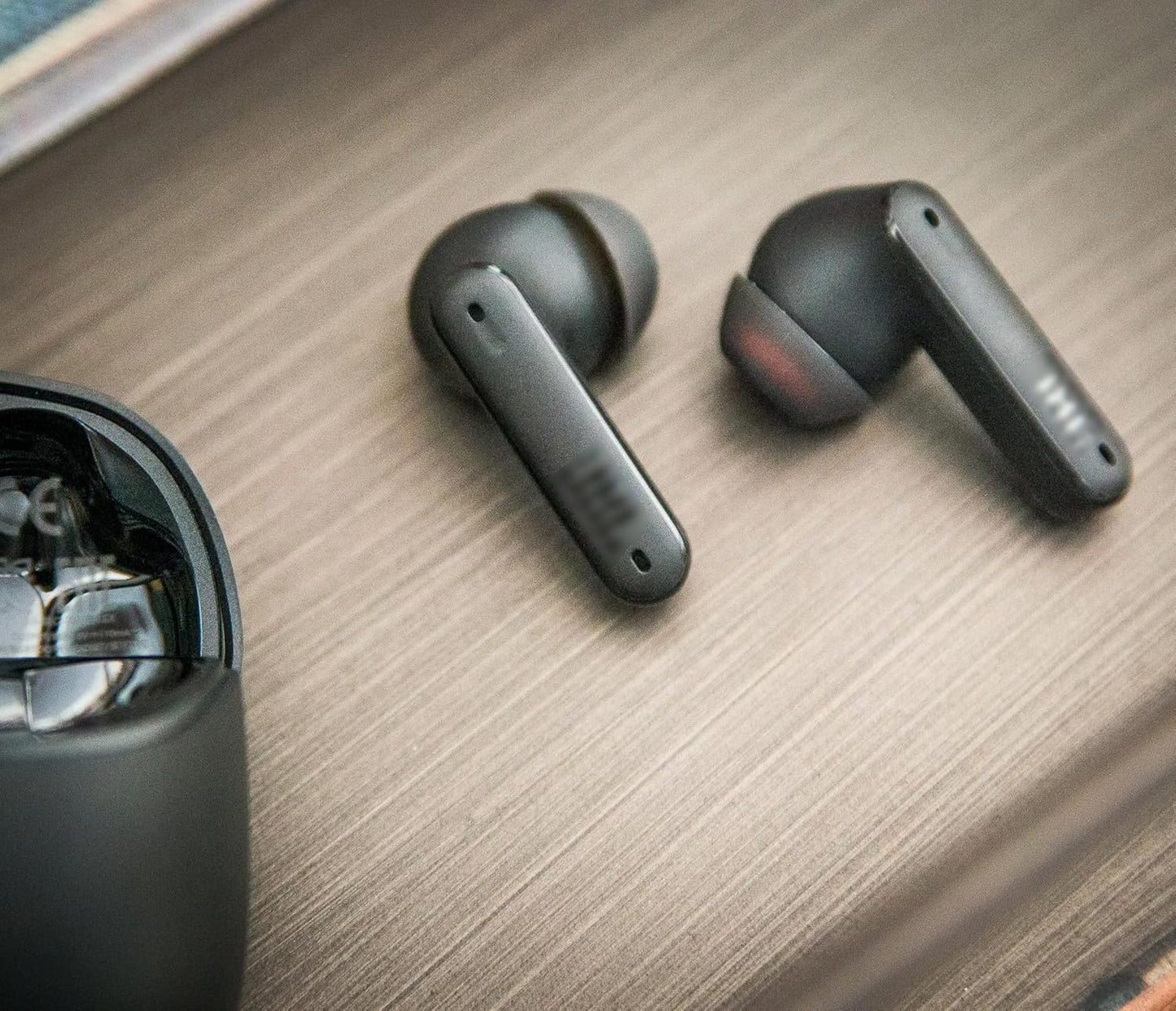 Replacement Silicone Ear Tips for JBL Tune Flex Wireless Earbuds, 8 Pairs (XS/S/M/L, Black)