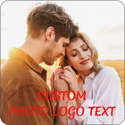 Custom Mouse Pad, Personalized Mouse Pad with Photo & Text, Neoprene Mouse Mat for Laptop Computer Office Desk, Mousepad Small with Anti-Slip Rubber Base