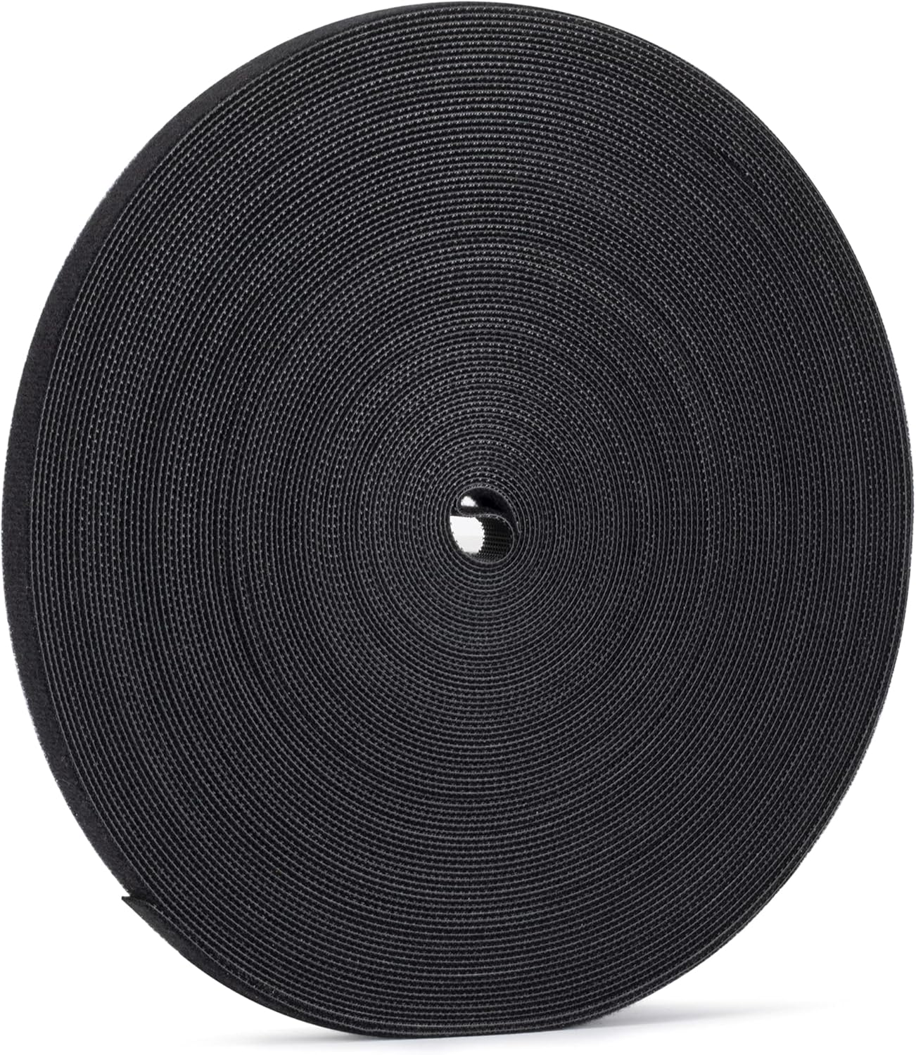 1/2 inch Reusable Fastening Tape Cable Ties Double-Sided Hook-and-Loop Cable Management Tape (Black 25 Yards)